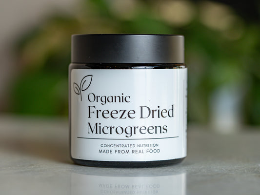 Organic Microgreen Freeze-Dried Powder — Nutrient-Dense Superfood, Smoothie Booster, Soup & Sauce Enhancer, 100% Whole-Leaf